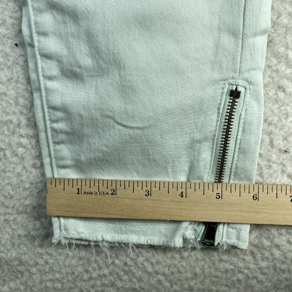 Kancan Jeans Women Size 28 Mint Green Low Rise Skinny Tapered Zip Ankle 30x27 - Picture 8 of 14